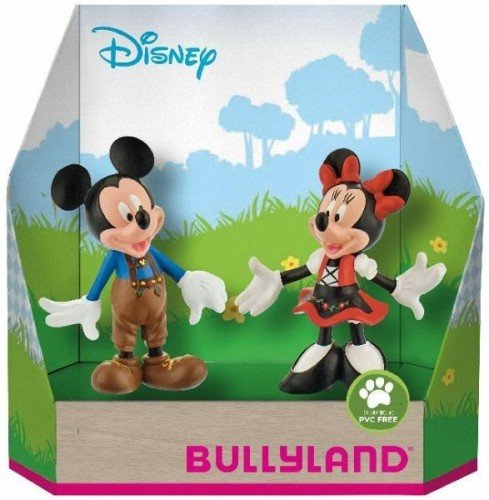 Bullyland Zestaw  15081 figurka do gry, Walt Disney Bayern  Mickey w skórzanych spodni i Minnie w Dirndl, kolorowy