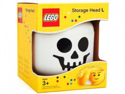 Lego Pudełko 40321728 Pojemnik Głowa Duża Szkieletor Kościotrup L 40321728