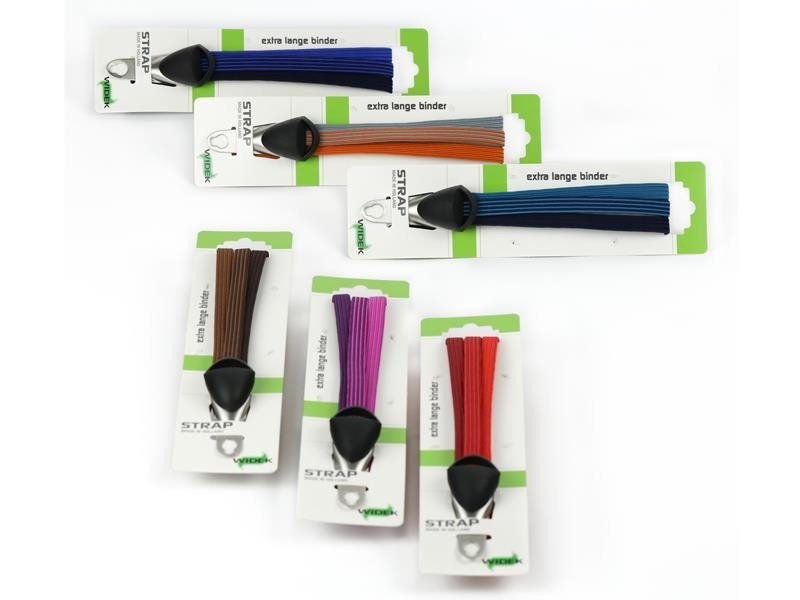 Taśma do bagażnika WIDEK TRIO STRAPS E-BIKE VISION gumowa mix kolorów pudełko 12szt.(NEW)