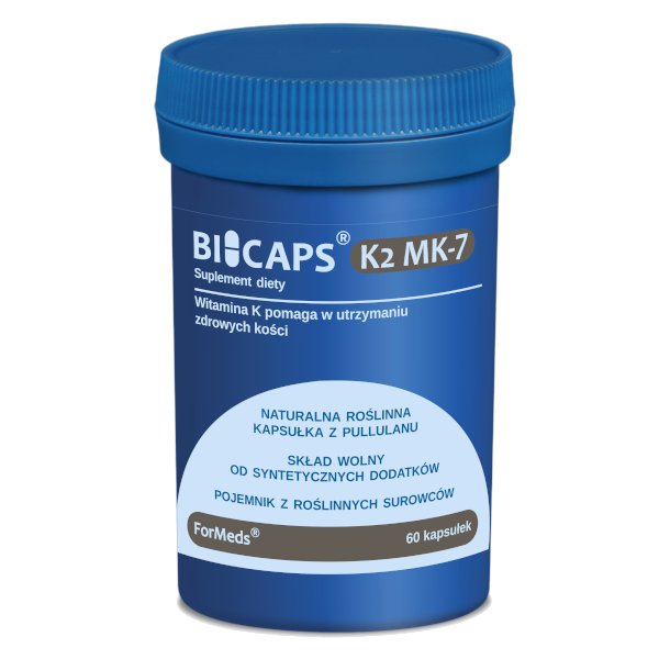 ForMEDS Bicaps K2 MK-7, suplement diety, 60 kapsułek Duży wybór produktów | Dostawa kurierem DHL za 10.90zł !!!| Szybka wysyłka do 2 dni roboczych! |