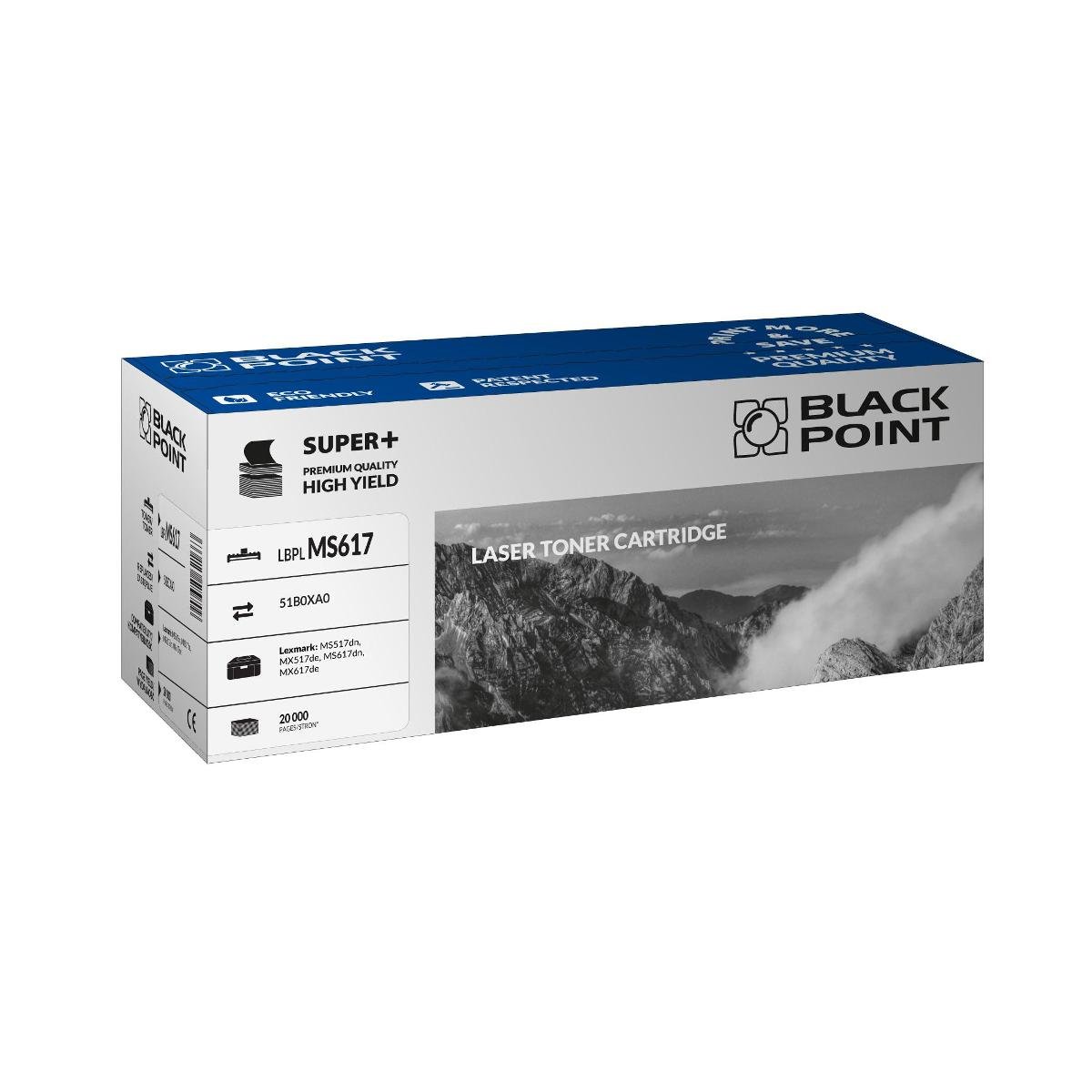 Black Point Toner zamienny dla LBPLMS617 Lexmark 51B0XA0 czarny na 20000 stron