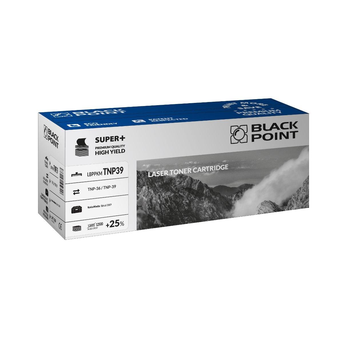Black Point TNP 36 TNP 39 toner SUPER PLUS zamiennik do Konica Minolta Bizhub 3300P zamiennik Konica Minolta LBPPKMTNP39