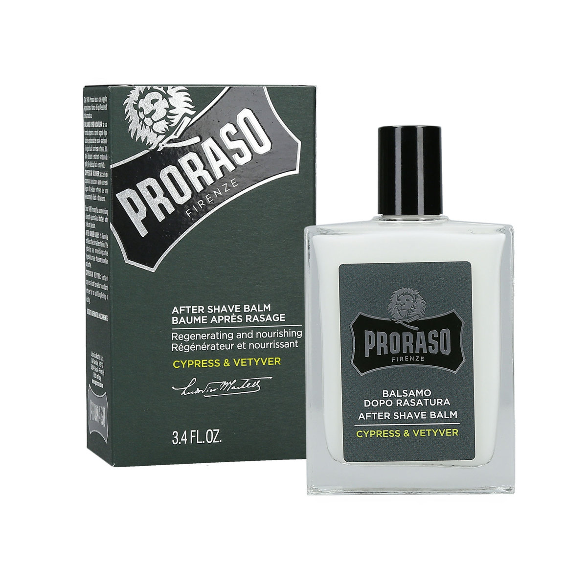PRORASO Cypress & Vetyver nawilżający balsam po goleniu odżywczy krem regenerujący 100 ml