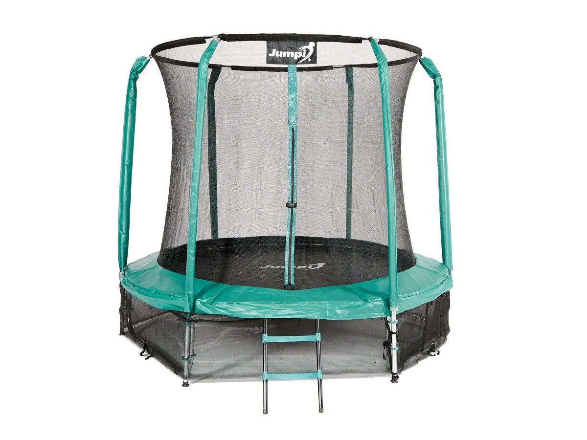 Jumpi Trampolina Ogrodowa 244 cm 8 FT Maxy Comfort Zielona TRMAXY8FTGREEN m