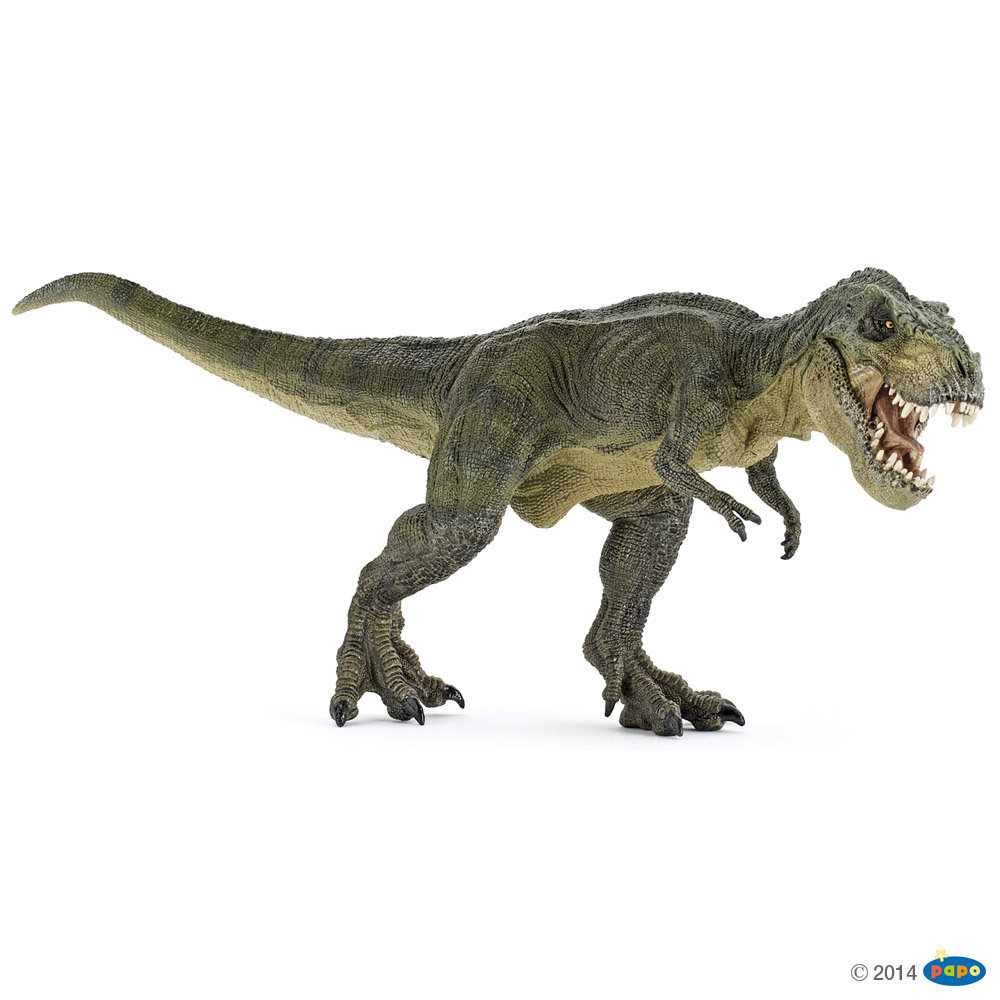 Papo 55027 T-rex biegnący zielony 31x9,6x12,5cm