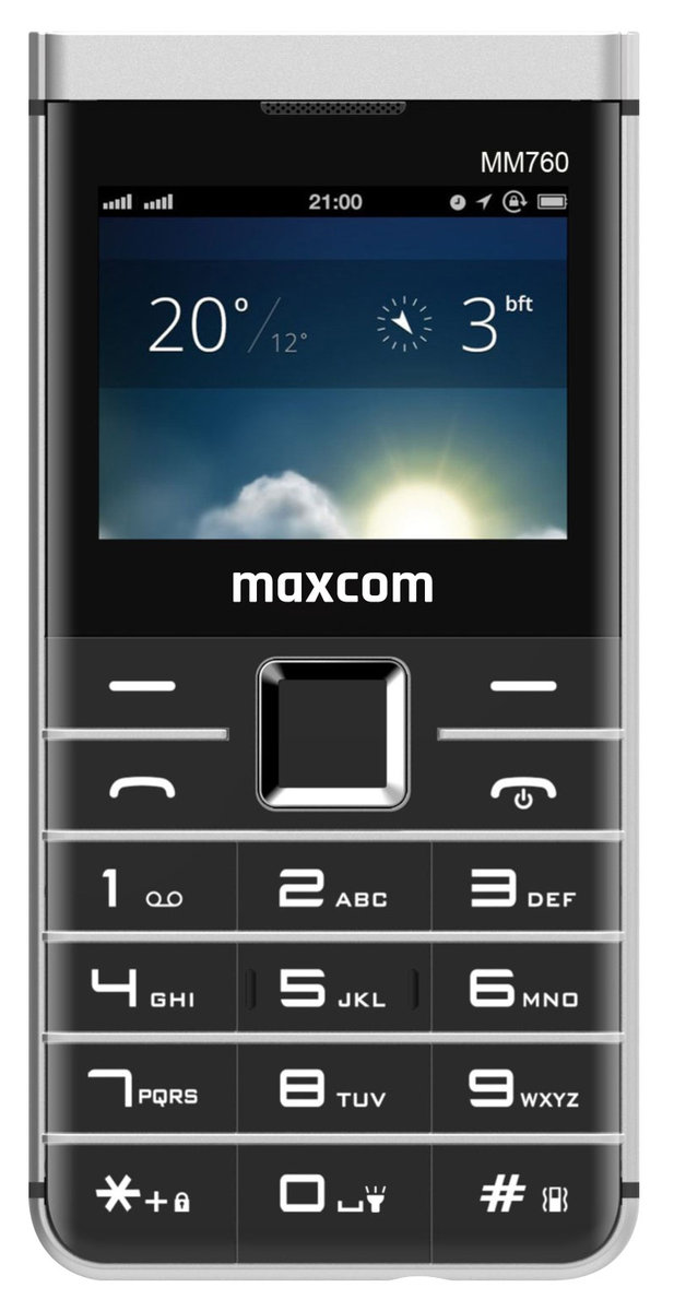 Maxcom Comfort MM760 Dual Sim Czarny