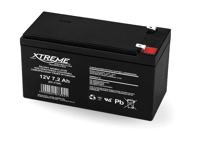 XTREME XTREME akumulator żelowy 12V 7.2Ah 82-319#