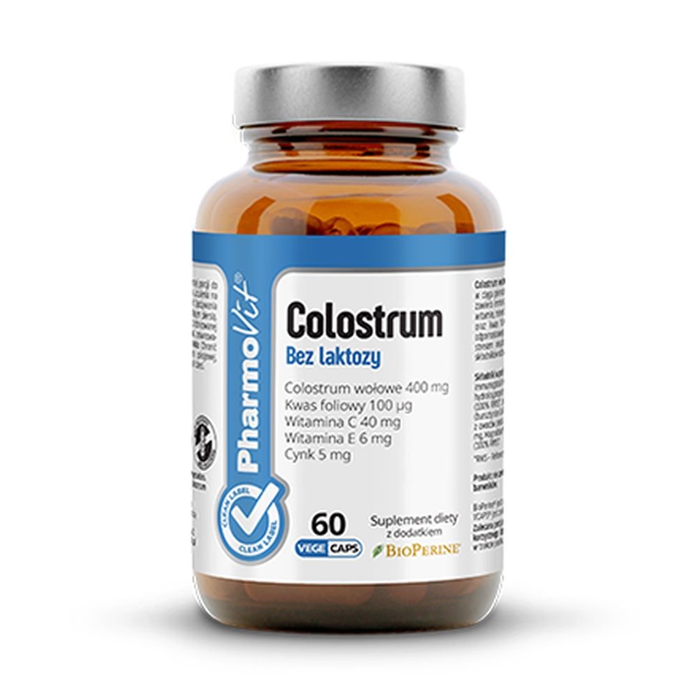 PHARMOVIT (suplementy diety) COLOSTRUM bez laktozy 60 kapsułek