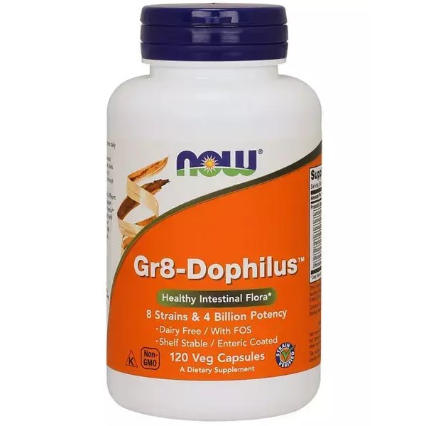 Now Foods Probiotyk Gr8-Dophilus (120 kaps.)