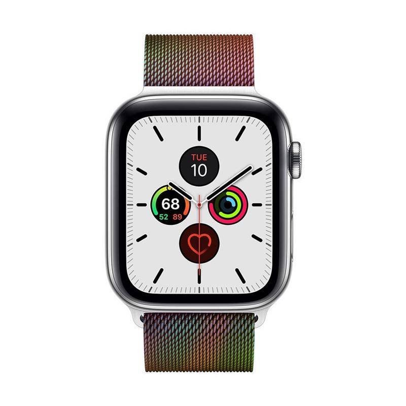 CRONG Pasek ze stali nierdzewnej Milano Steel do Apple Watch 38/40/41 mm (opalizujący)