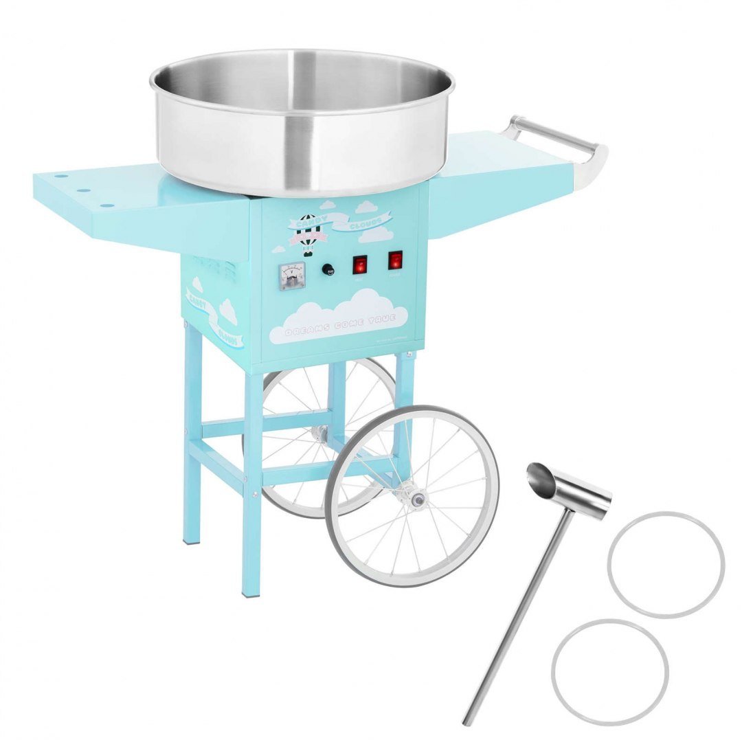 Royal Catering Maszyna do waty cukrowej - 52 cm - turkusowa RCZC-1200-BG RCZC-1200-BG
