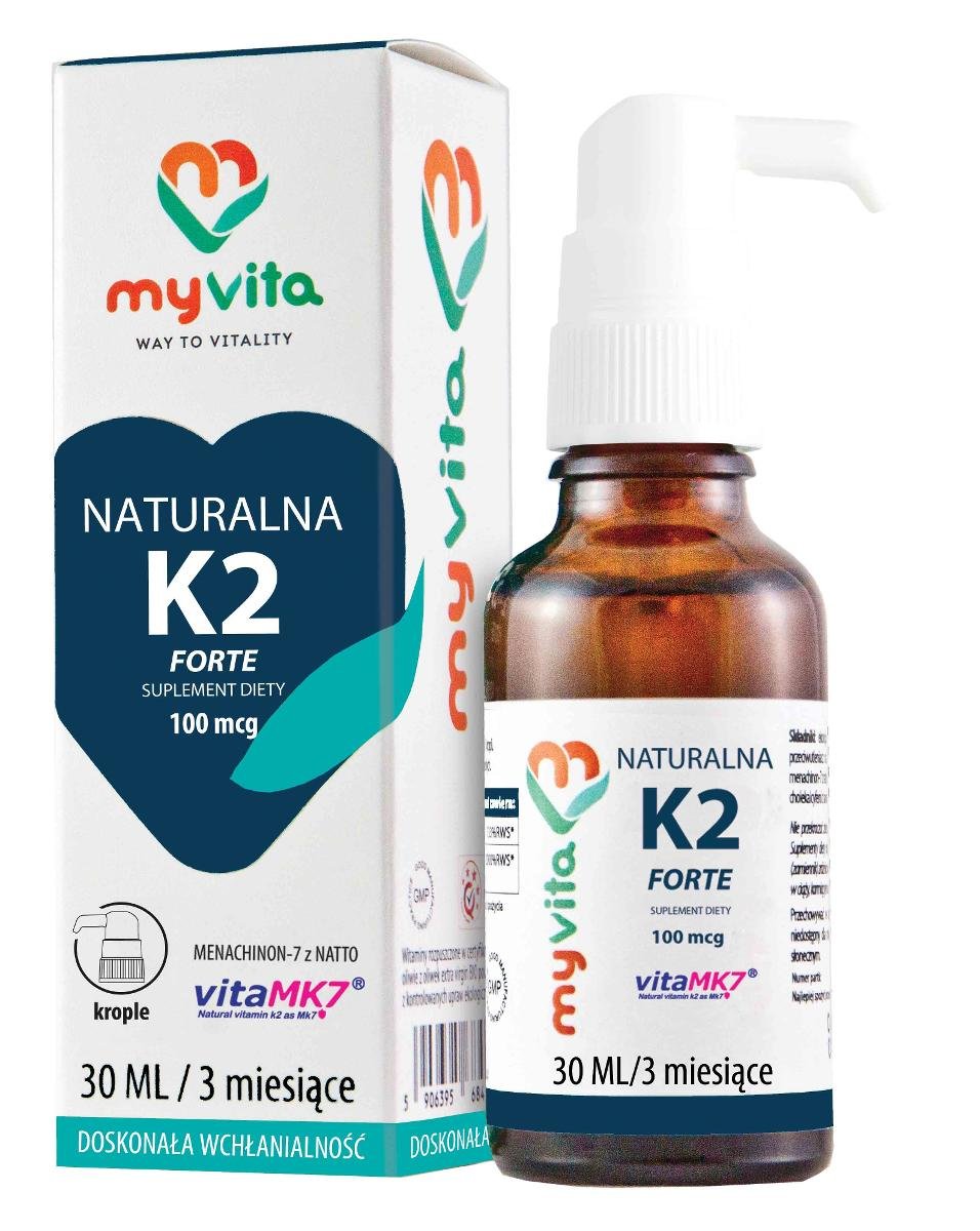 MyVita Witamina K2 Mk-7 Z Natto W Płynie 20Ml 400 Kropli Myvita