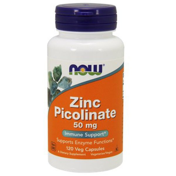 Now Foods Zinc Picolinate - Pikolinian Cynku 50 mg (120 kaps.)