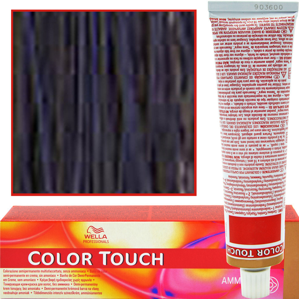 Wella Color Touch Krem Tonujacy bez Amoniaku 2/8 Niebiesko-czarny 60ml