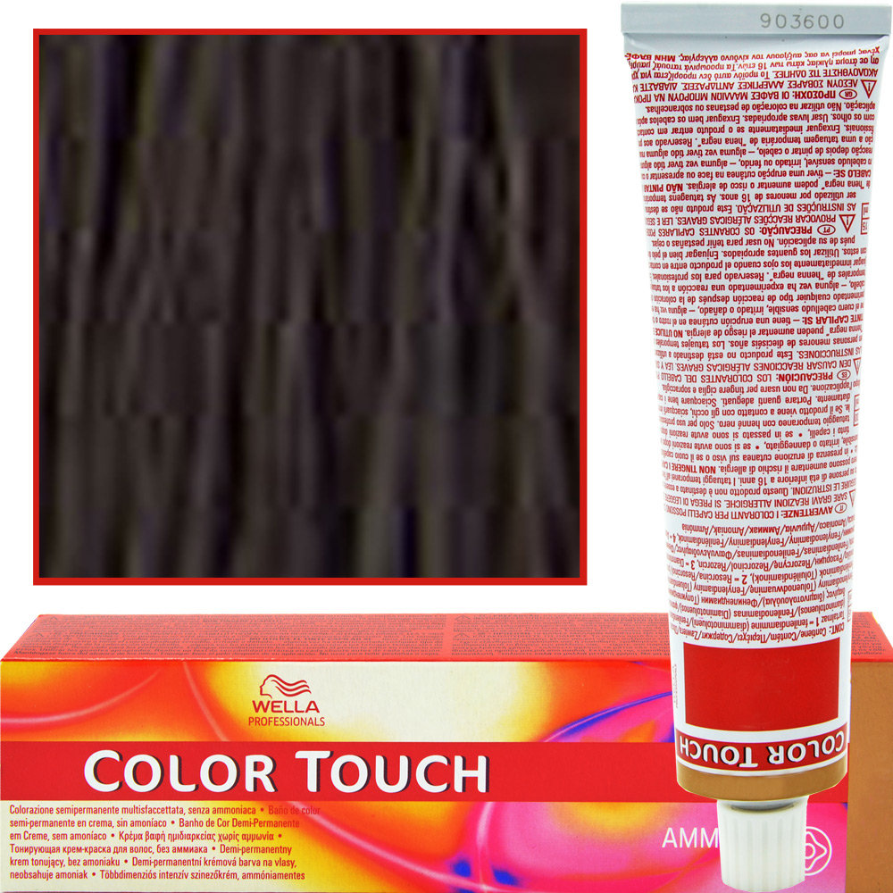 Wella Color Touch Pure Naturals subtelne do wyboru (3/0 60 ML ciemnobrązowy) 4015600044046