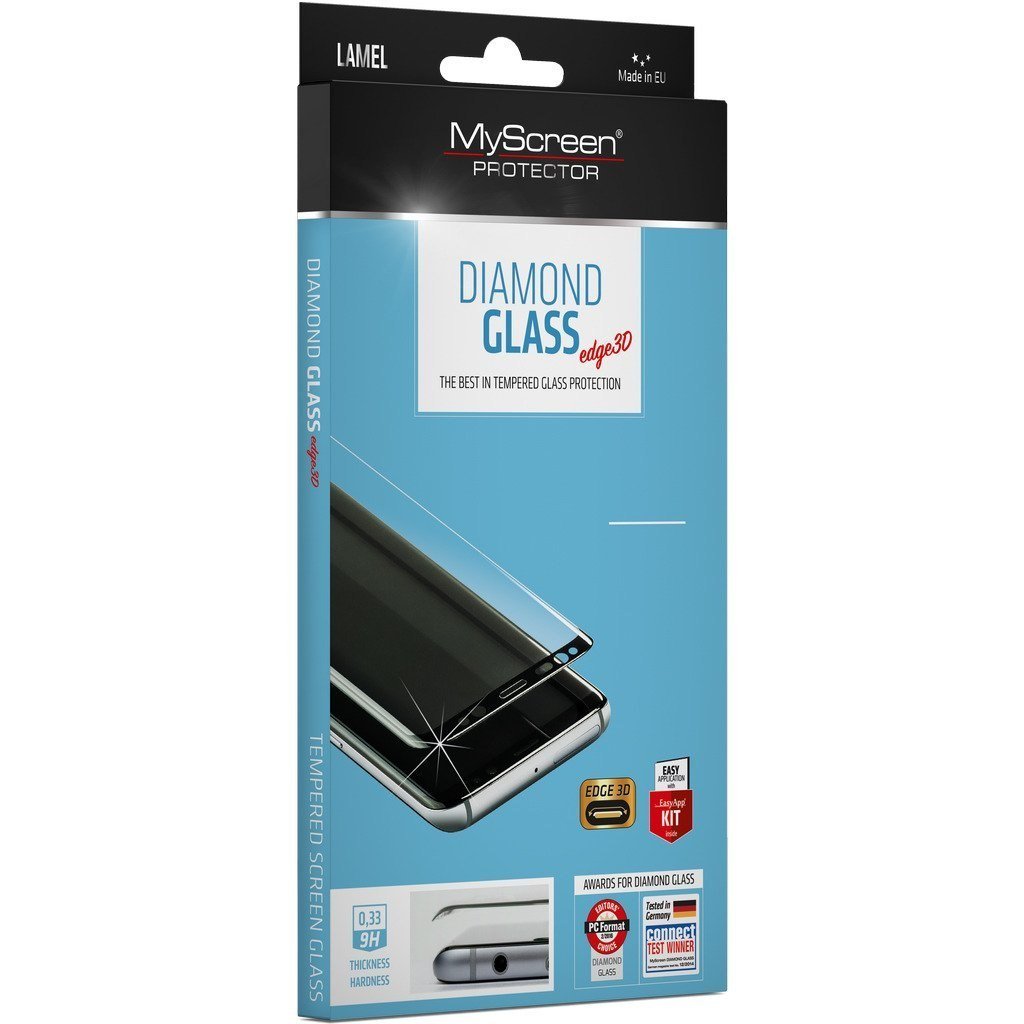 MYSCREEN Protector Szkło Hartowane Diamond Glass Edge 3D Galaxy S20 Plus, czarna ramka 5901924976141