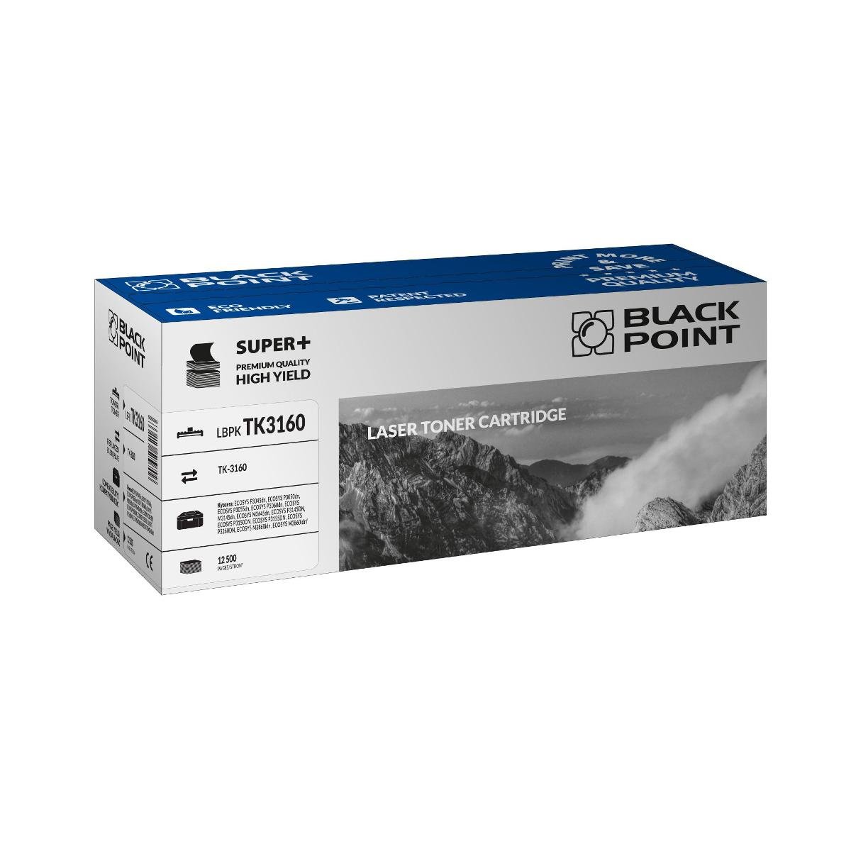 Black Point Toner zamienny dla LBPKTK3160 Kyocera TK-3160 czarny na 12500 stron