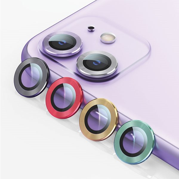 Фото - Інше для мобільних USAMS Camera Lens Glass iPhone 11 Pro Max metal ring srebrny/silver BH573J 