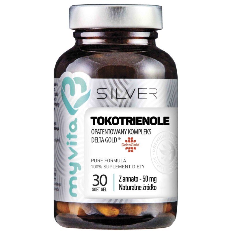 MyVita SILVER 100% Tokotrienole DeltaGold z annato 50mg, 30kaps. 21PRJTOKO2