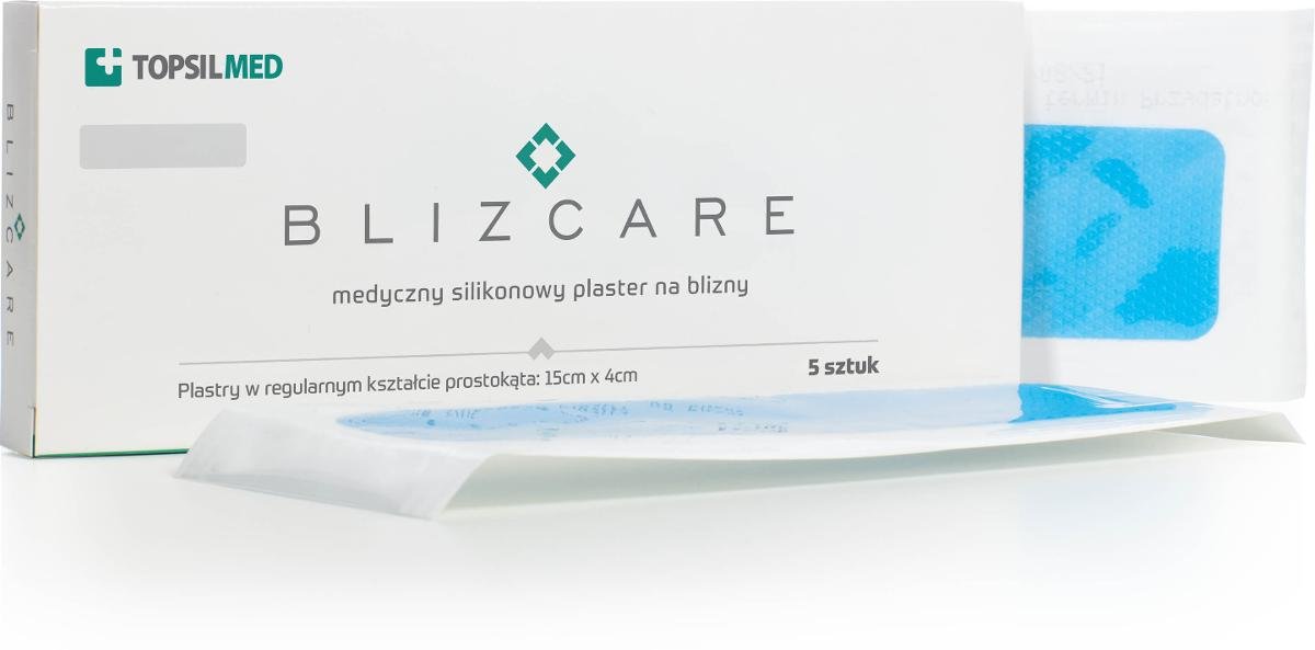BLIZCARE Blizcare Regular Silikonowy, medyczny plaster na blizny o wymiarach 15x4cm
