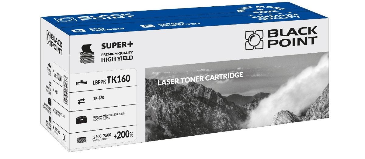 Black Point BlackPoint toner LBPPKTK160 zastępuje Kyocera TK160 7500 stron LBPPKTK160