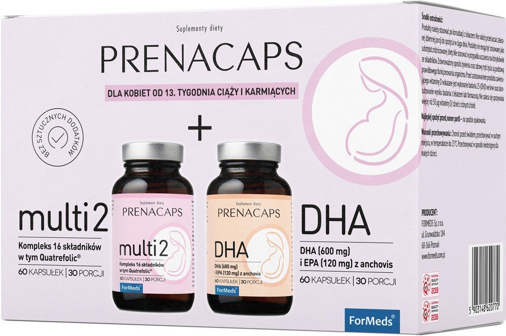 ForMEDS Prenacaps Multi 2 + DHA x 60 kaps + 60 kaps