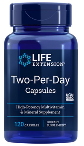 LIFE EXTENSION TWO-PER-DAY 120 kaps