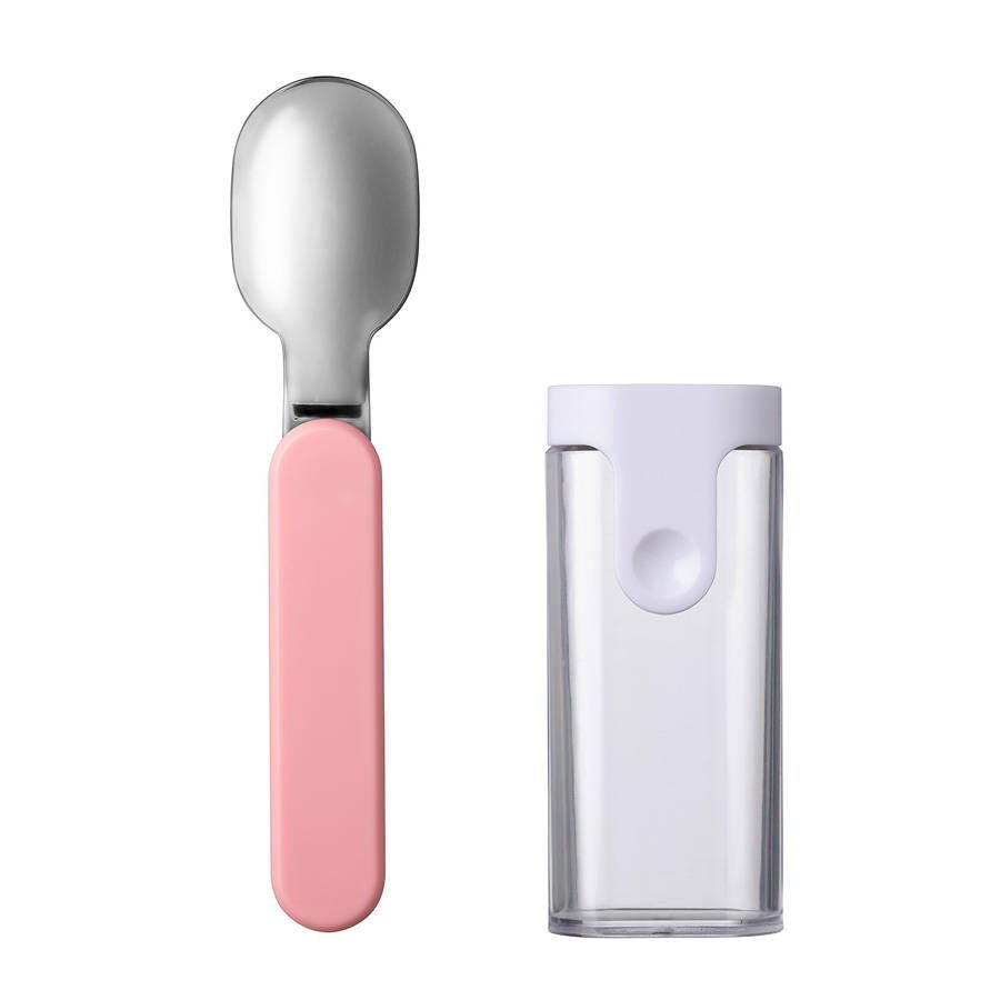 Mepal Mepal Ellipse Nordic Pink 14,5 Cm Różowa Łyżka Składana Ze Stali Nierdzewnej