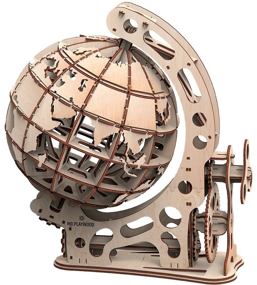 Mr.Playwood, Drewniany Model Puzzle 3D, Globus XL