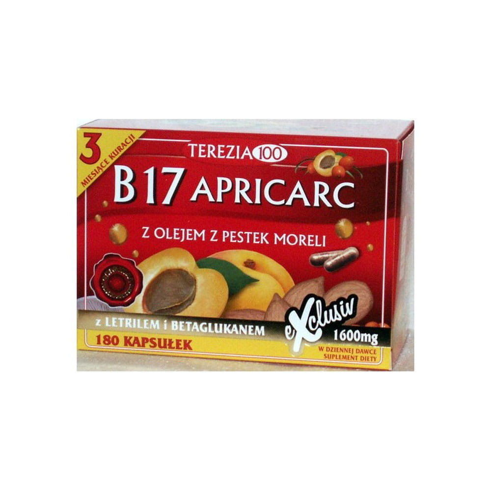 Фото - Вітаміни й мінерали B17 Apricarc 1600mg 180 kaps.(Terezia)