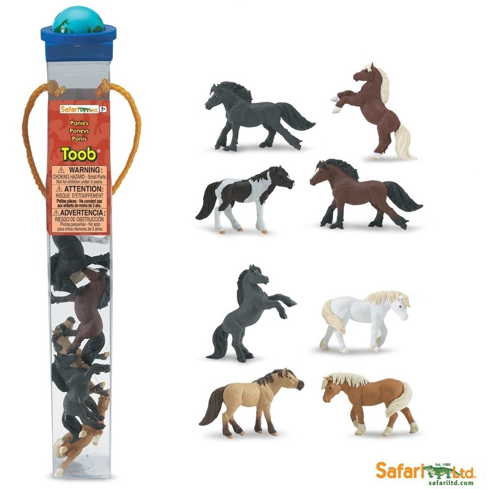 Safari Ltd 681104 Małe kucyki 8 szt. w tubie