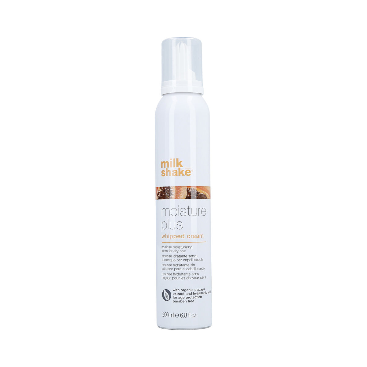 Milkshake MILK SHAKE WHIPPED CREAM MOISTURE PLUS MOUSSE IDRATANTE BEZ RESCIACQUO DO HAAR SECCHI 200 ml