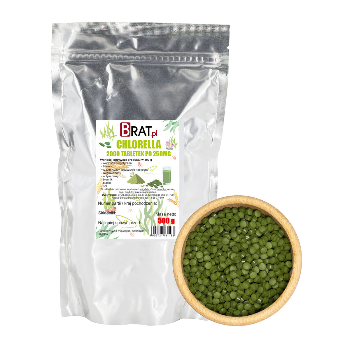 Chlorella 2000 tabletek 500g