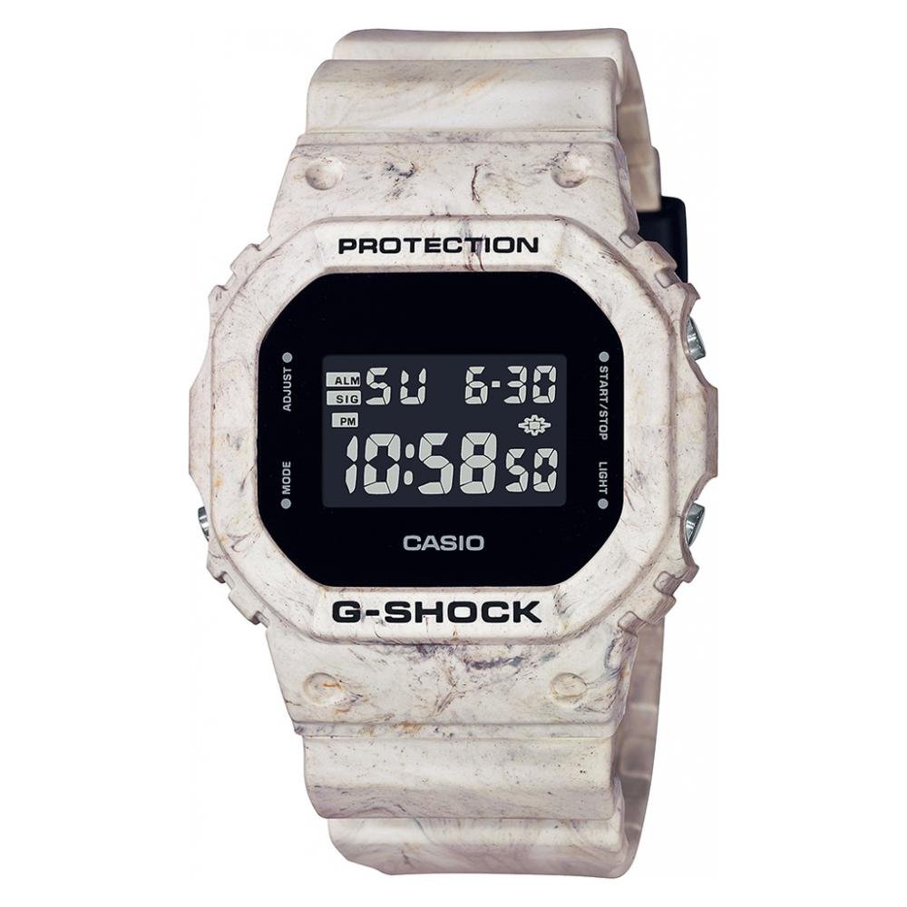 Casio Męski cyfrowy zegarek kwarcowy z plastikowym paskiem DW-5600WM-5ER, szary, pasek