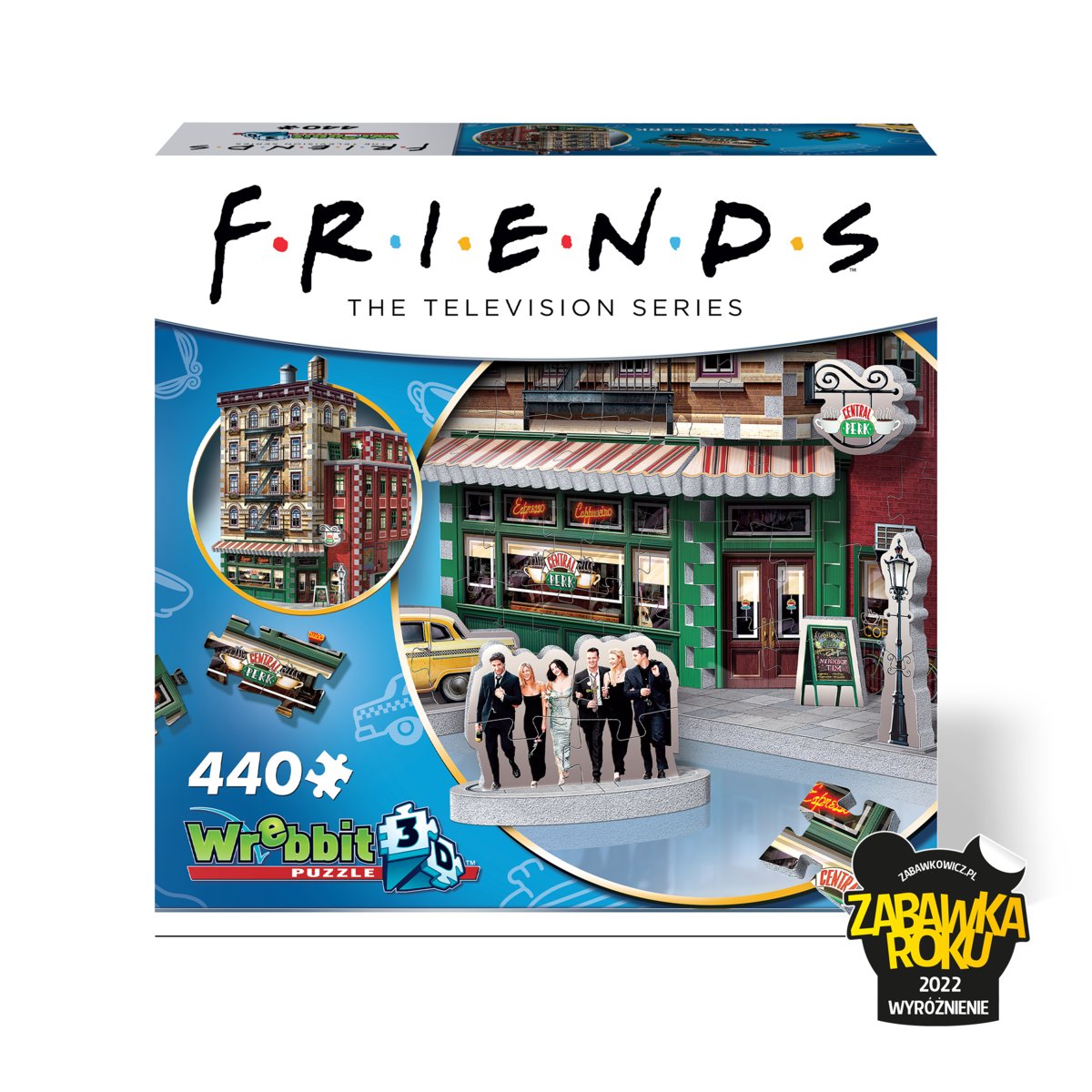Tactic Wrebbit Puzzle 3D 440 el Przyjaciele Central Perk