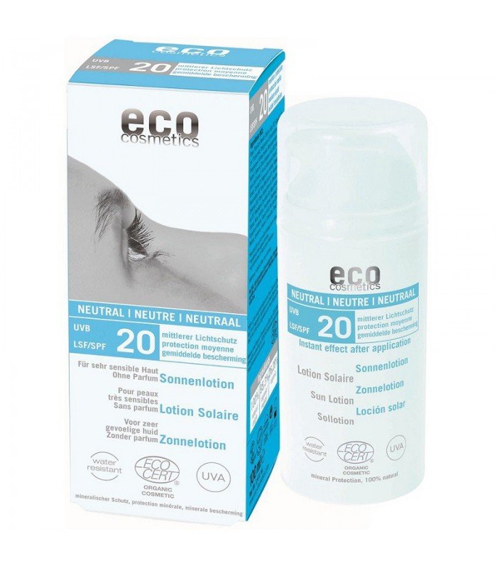 Eco Cosmetics Emulsja na słońce SPF 20 Neutral Eco Cosmetics 100 ml ECOCOS3
