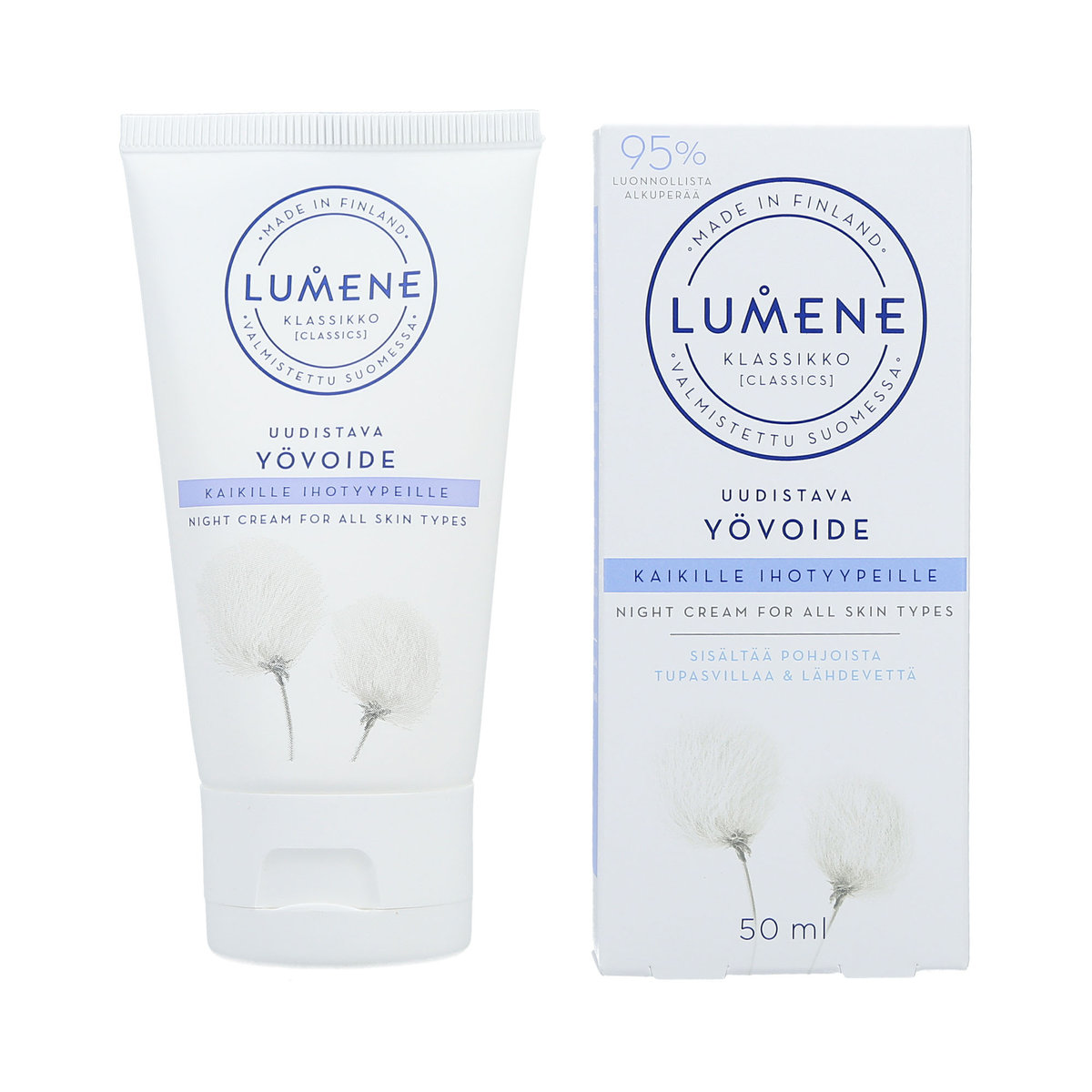 Lumene KLASIKKO - Night Cream For All Skin Types - Regenerujący krem na noc do wszystkich typów skóry