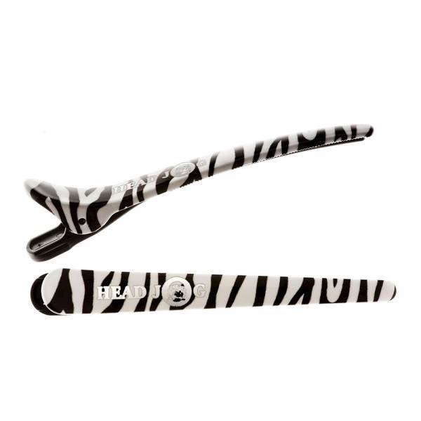 Head Jog Klipsy Klamry Fryzjerskie Zebra 6 szt