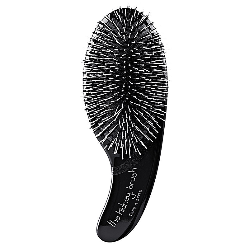 Olivia Garden Szczotka do włosów Kidney Brush Care i Style, 1 sztuka, czarna
