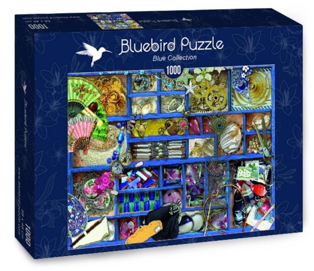 Puzzle 1000 Niebieska kolekcja Nowa
