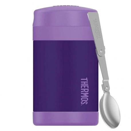 Thermos Termos dziecięcy na jedzenie 470 ml z łyżką fioletowy 123020