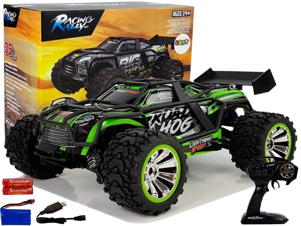 Import LEANToys Auto Off-Road Zdalnie Sterowane Zielone 2.4G 1:18 35 km/h Kontrola Prędkości LT-9036-0
