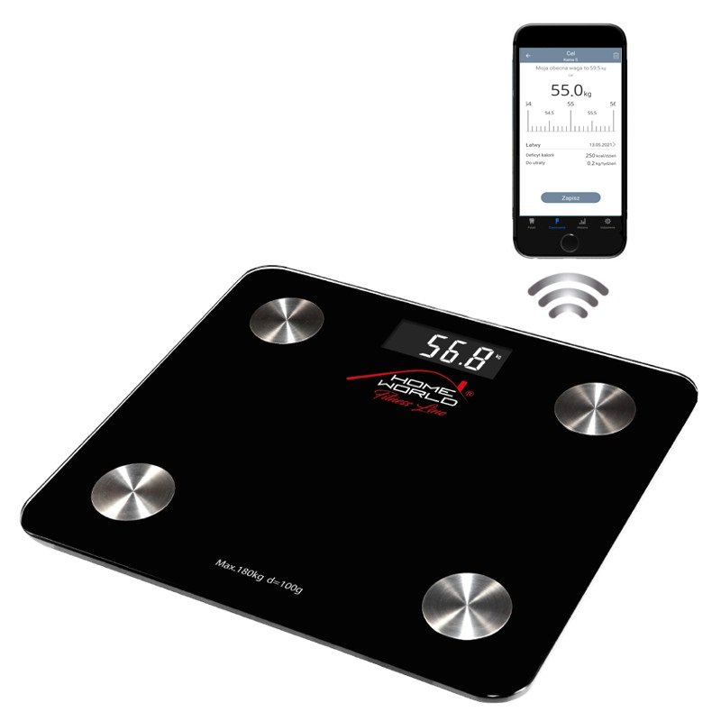 Waga łazienkowa analityczna TECH-MED HW-FIT001 czarna