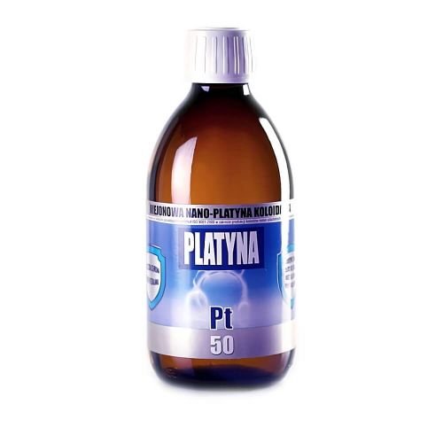 Niejonowa nano platyna kolodalna Pt 50 5ppm 300ml Pro Aktiv