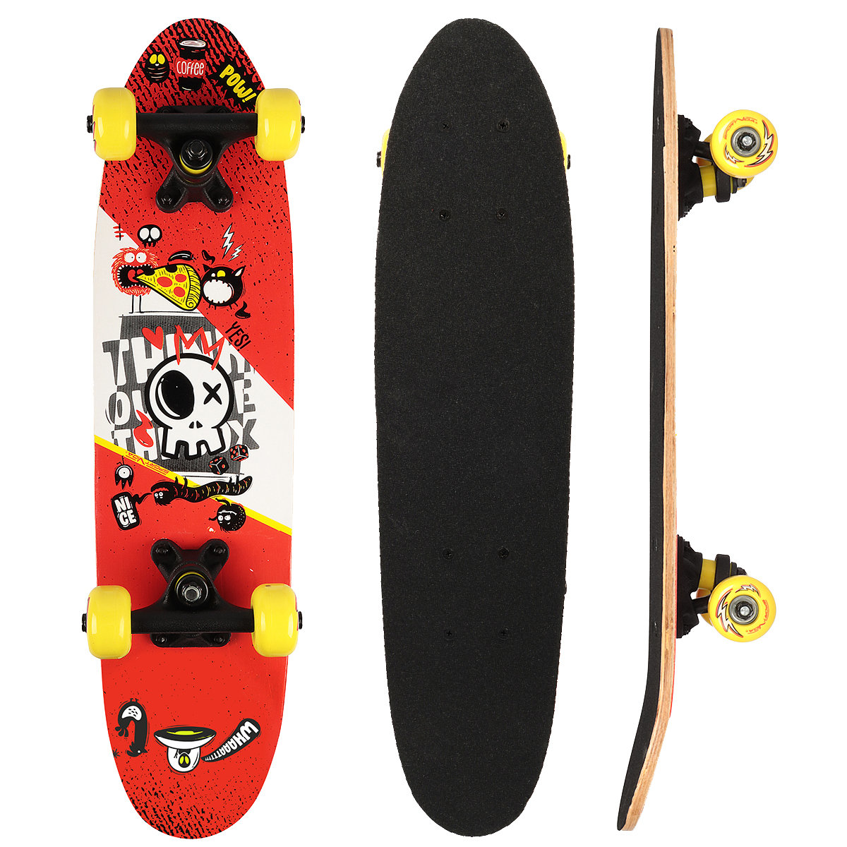 Deskorolka Kompletna Klasyczna Skateboard Fiszka
