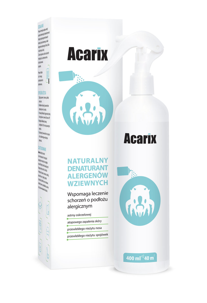 Acarix ACARIX Spray - denaturant alergenów kurzu domowego - 400ml