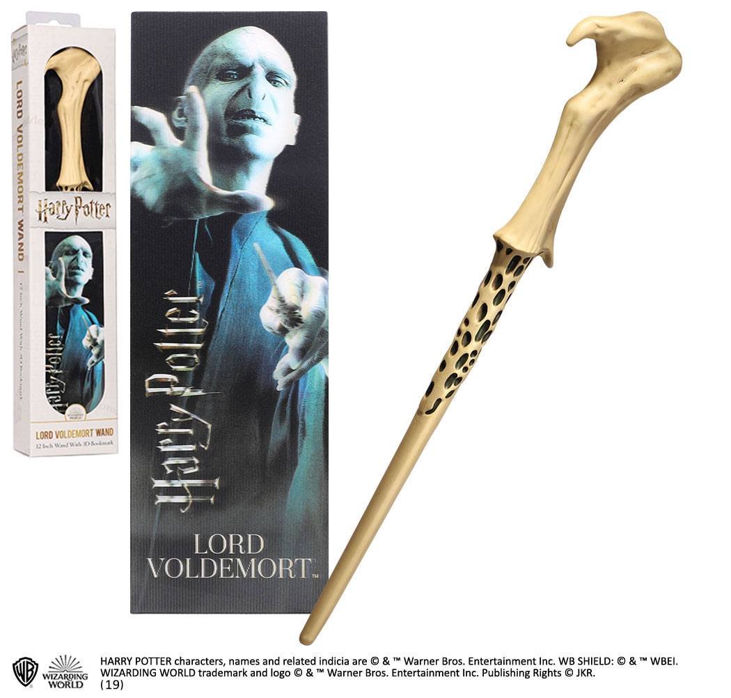 Zestaw Harry Potter - Voldemort - różdżka i zakładka 3D
