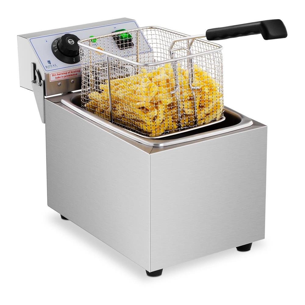 Royal Catering Frytownica nastawna gastronomiczna elektryczna 230 V 3200W 8 L 1009304