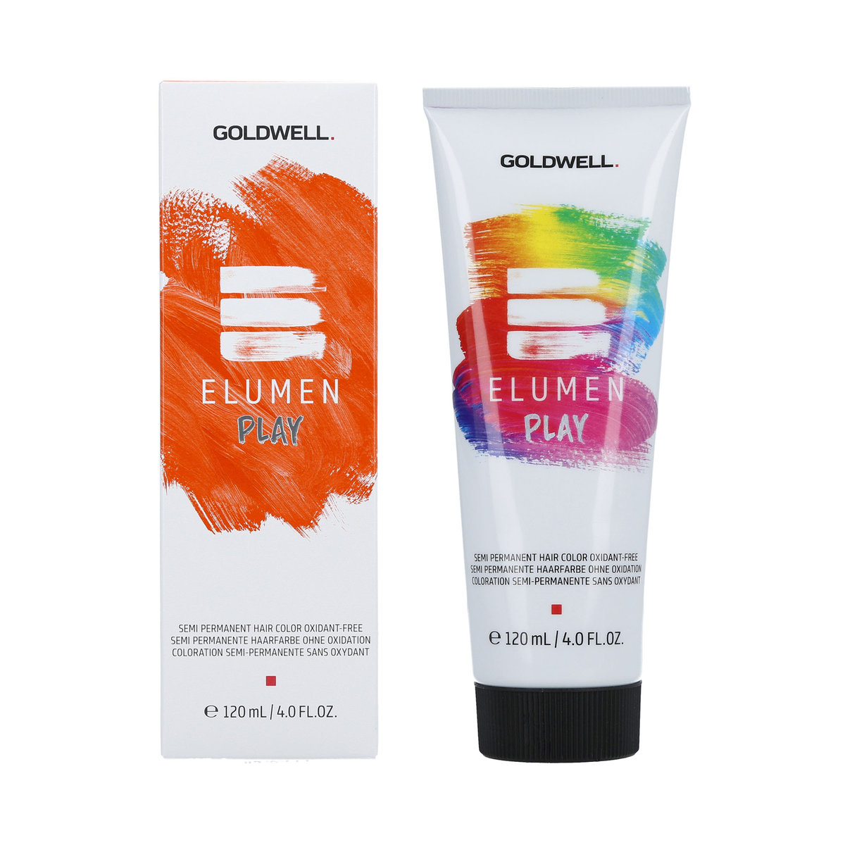 Goldwell 4021609109211 Elumen Play półtrwały kolor, pomarańczowy Beauty  pielęgnacja włosów i stylizacja > koloryzacja włosów > odcienie 120 ml pomarańczowy juicy pomarańczowy