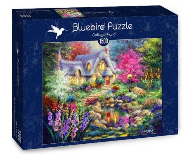 Bluebird Puzzle 1500 Domek z pięknym stawem